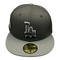 Los Angeles Dodgers Black and Gray 2020 WS Patch UV 59FIFTY Fitted Hat