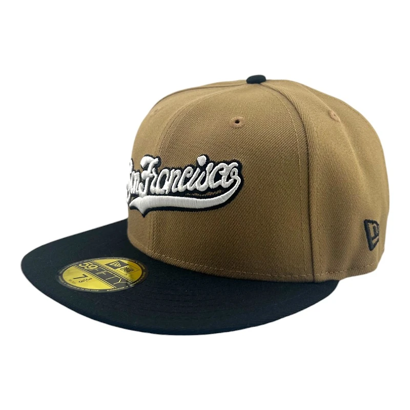 San Francisco Giants Brown and Black "Khaki Fall" 2007 ASG Patch Gray UV New Era 59FIFTY Fitted Hat