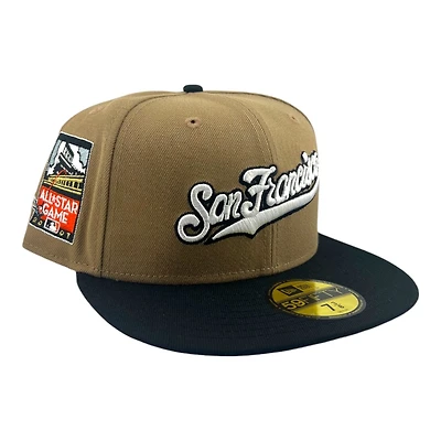 San Francisco Giants Brown and Black "Khaki Fall" 2007 ASG Patch Gray UV New Era 59FIFTY Fitted Hat