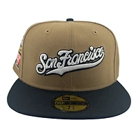 San Francisco Giants Brown and Black "Khaki Fall" 2007 ASG Patch Gray UV New Era 59FIFTY Fitted Hat