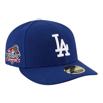Los Angeles Dodgers Royal Blue 2024 World Series Champs Patch Low Profile New Era 59FIFTY Fitted Hat