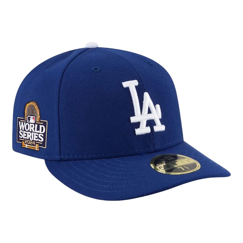 Los Angeles Dodgers Royal Blue 2024 WS Patch Low Profile New Era 59FIFTY Fitted Hat