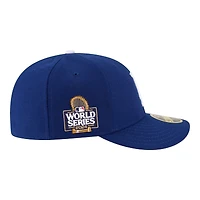 Los Angeles Dodgers Royal Blue 2024 WS Patch Low Profile New Era 59FIFTY Fitted Hat