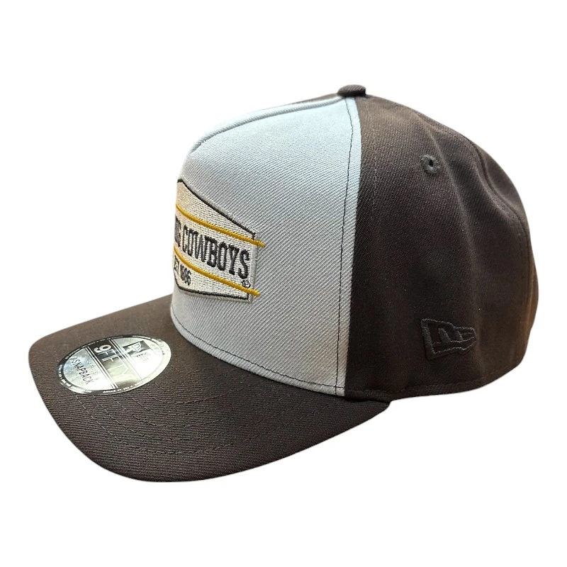 Wyoming Cowboys Brown and White New Era 9FIFTY A-Frame Snapback Hat