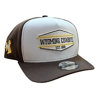 Wyoming Cowboys Brown and White New Era 9FIFTY A-Frame Snapback Hat
