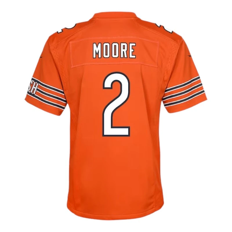 Youth Chicago Bears D.J. Moore Orange Alternate Nike Game Jersey