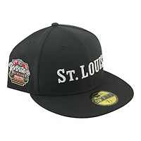 St. Louis Blues Black and White Winter Classic Patch Gray UV New Era 59FIFTY Fitted Hat