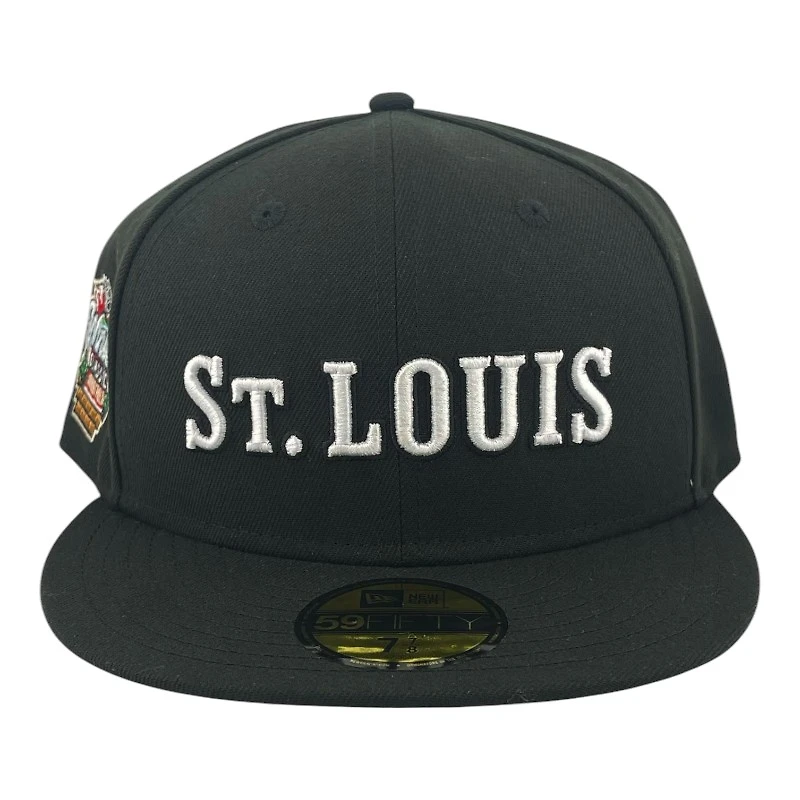 St. Louis Blues Black and White Winter Classic Patch Gray UV New Era 59FIFTY Fitted Hat