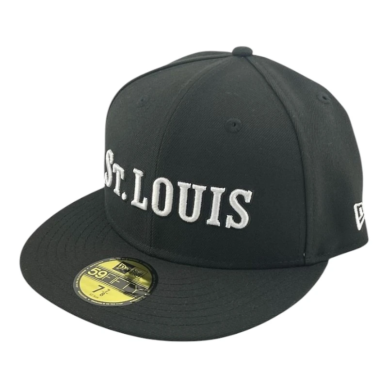 St. Louis Blues Black and White Winter Classic Patch Gray UV New Era 59FIFTY Fitted Hat