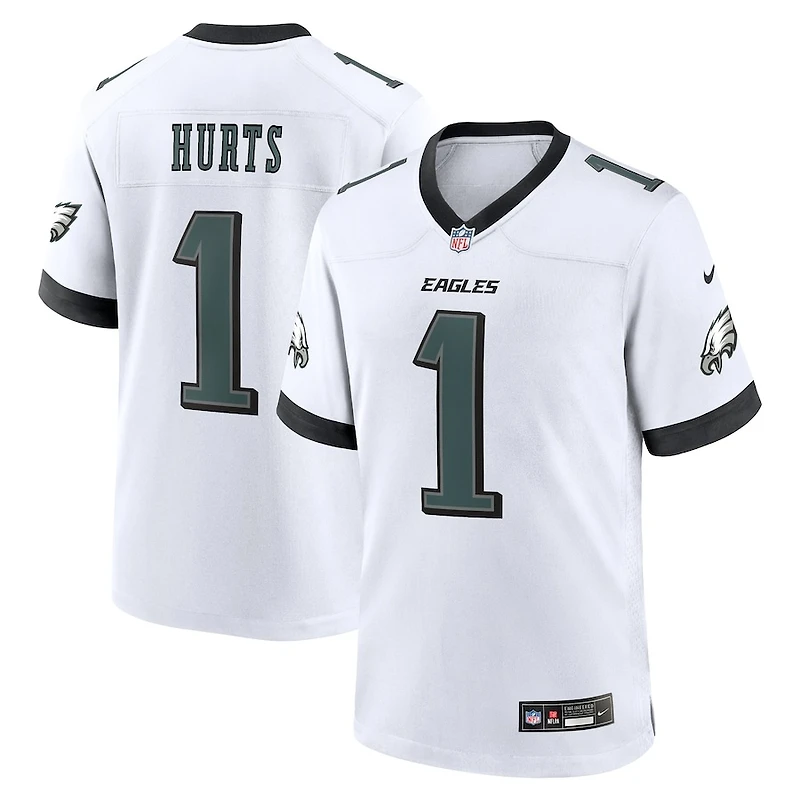 Philadelphia Eagles Jalen Hurts White Nike Team Game Jersey