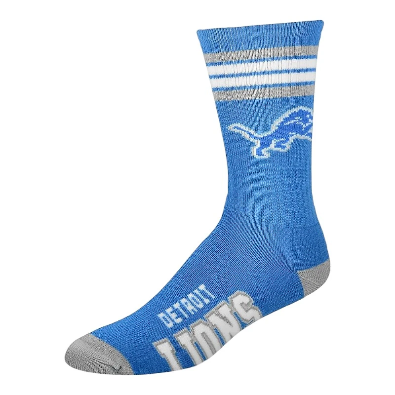 Detroit Lions For Bare Feet 4 Stripe Deuce Socks