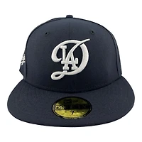 Los Angeles Dodgers Navy City Connect Gray UV New Era 59FIFTY Fitted Hat
