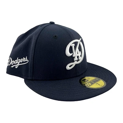 Los Angeles Dodgers Navy City Connect Gray UV New Era 59FIFTY Fitted Hat