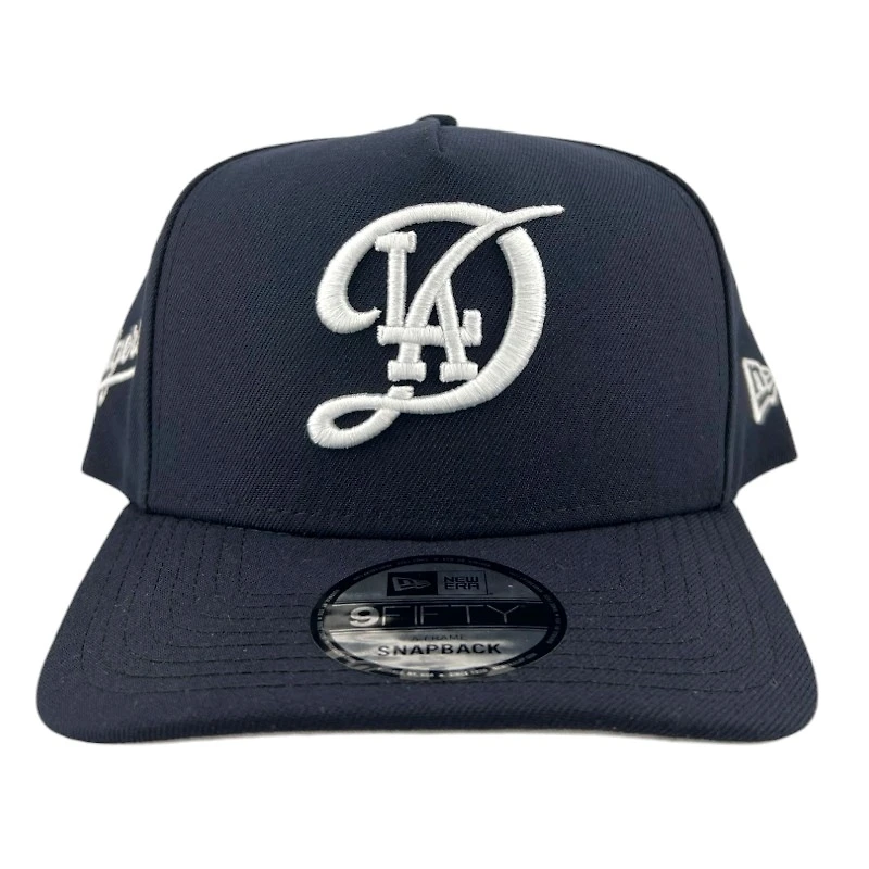 Los Angeles Dodgers Navy City Connect Gray UV New Era 9FIFTY A-Frame Snapback Hat