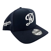 Los Angeles Dodgers Navy City Connect Gray UV New Era 9FIFTY A-Frame Snapback Hat