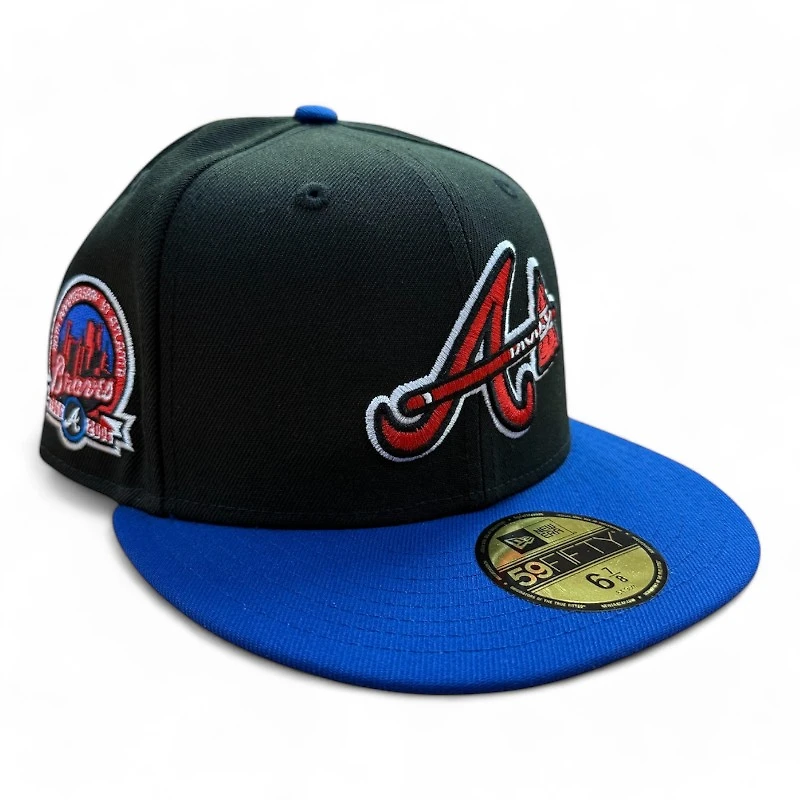 Atlanta Braves Black and Royal Blue "Moon Landing" Gold UV New Era 59FIFTY Fitted Hat