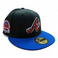 Atlanta Braves Black and Royal Blue "Moon Landing" Gold UV New Era 59FIFTY Fitted Hat