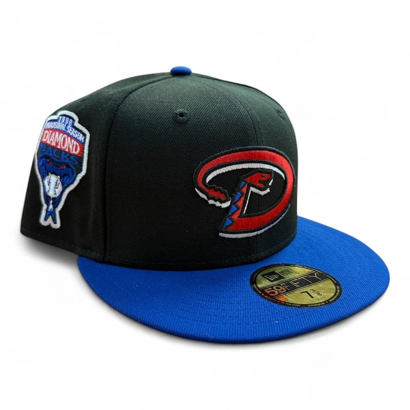 Arizona Diamondbacks Black and Royal Blue "Moon Landing" Gold UV New Era 59FIFTY Fitted Hat