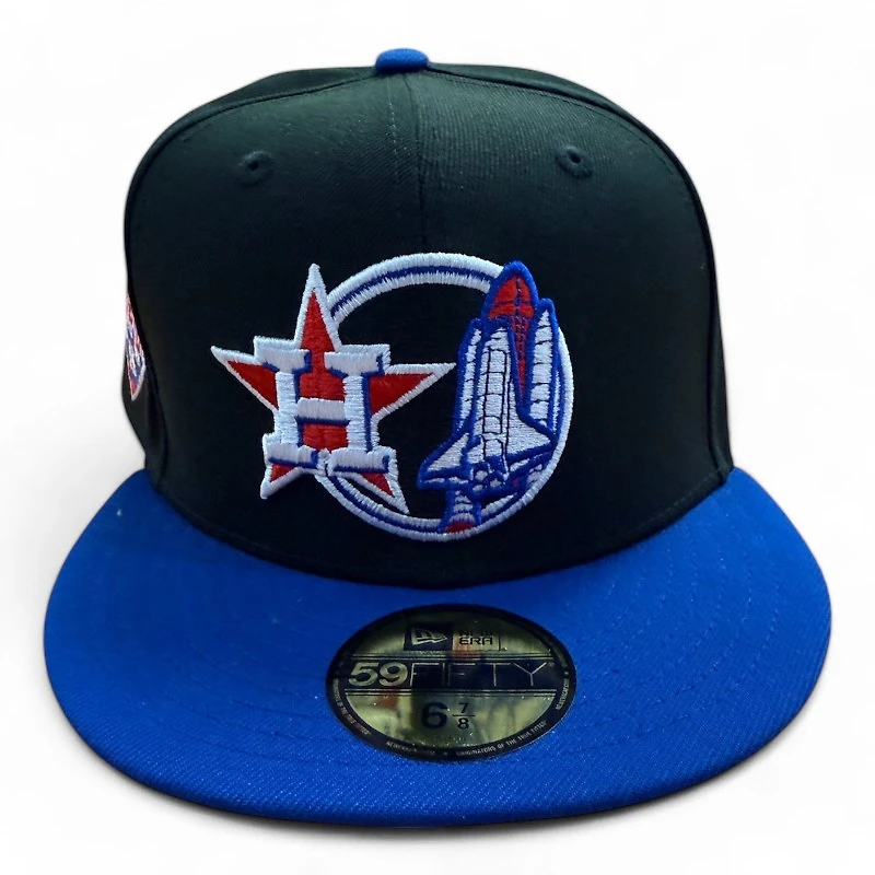 Houston Astros Black and Royal Blue "Moon Landing" Gold UV New Era 59FIFTY Fitted Hat
