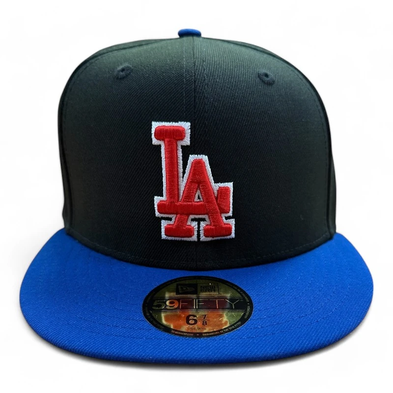 Los Angeles Dodgers Black and Royal Blue "Moon Landing" Gold UV New Era 59FIFTY Fitted Hat