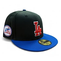 Los Angeles Dodgers Black and Royal Blue "Moon Landing" Gold UV New Era 59FIFTY Fitted Hat