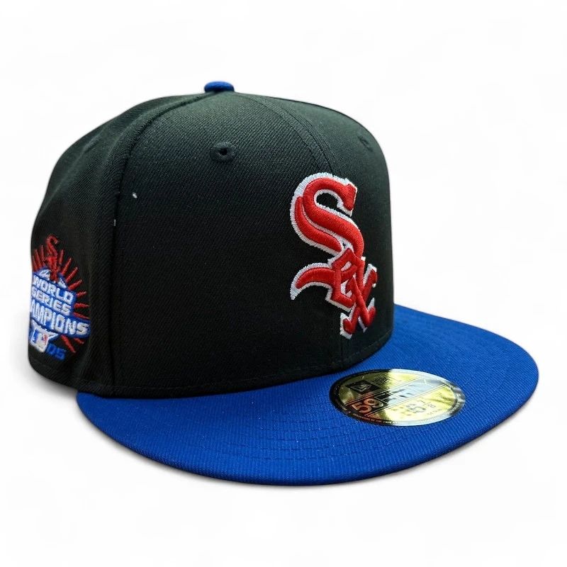 Chicago White Sox Black and Royal Blue "Moon Landing" Gold UV New Era 59FIFTY Fitted Hat