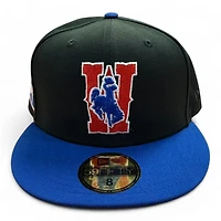 Wyoming Cowboys Black and Royal Blue "Moon Landing" Gold UV New Era 59FIFTY Fitted Hat