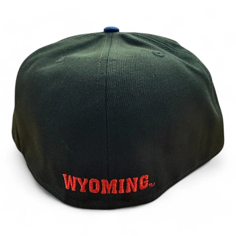 Wyoming Cowboys Black and Royal Blue "Moon Landing" Gold UV New Era 59FIFTY Fitted Hat