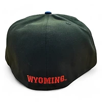 Wyoming Cowboys Black and Royal Blue "Moon Landing" Gold UV New Era 59FIFTY Fitted Hat