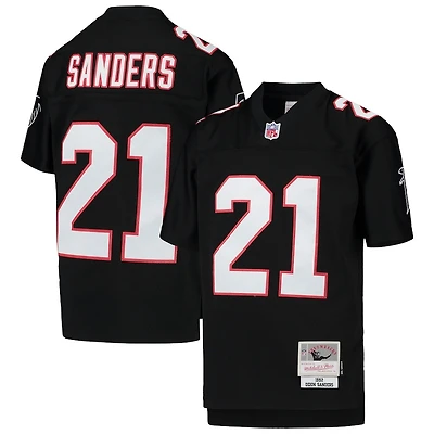 Youth Atlanta Falcons Deion Sanders Mitchell & Ness Black 1992 Throwback NFL Jersey
