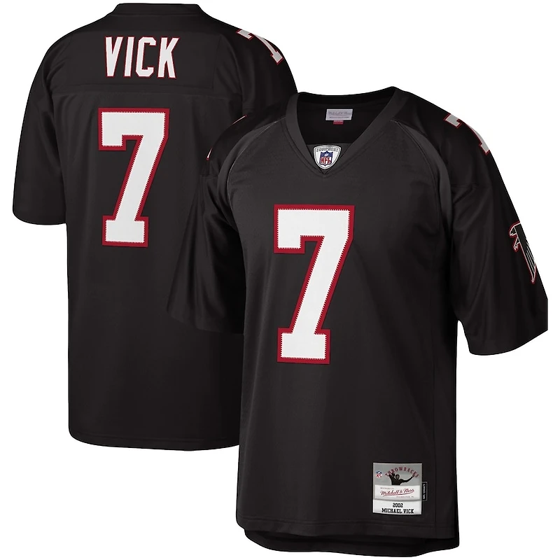 Youth Atlanta Falcons Michael Vick Mitchell & Ness Black 2002 Throwback NFL Jersey