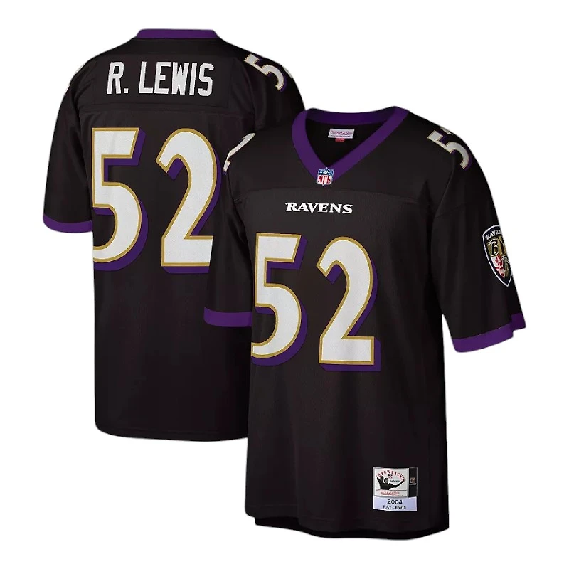 Youth Baltimore Ravens Ray Lewis Mitchell & Ness Black 2004 Throwback NFL Jersey
