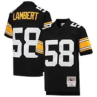 Youth Pittsburgh Steelers Jack Lambert Mitchell & Ness Black 1976 Throwback NFL Jersey