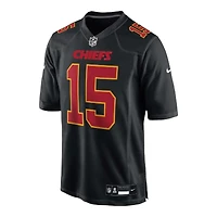 Kansas City Chiefs Patrick Mahomes Carbon Black Nike Team Game Jersey