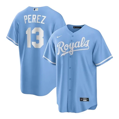 Kansas City Royals Salvador Perez Light Blue Alternate Nike Player Jersey