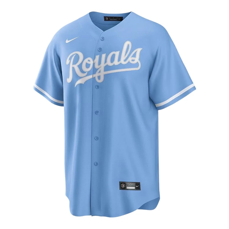 Kansas City Royals Salvador Perez Light Blue Alternate Nike Player Jersey