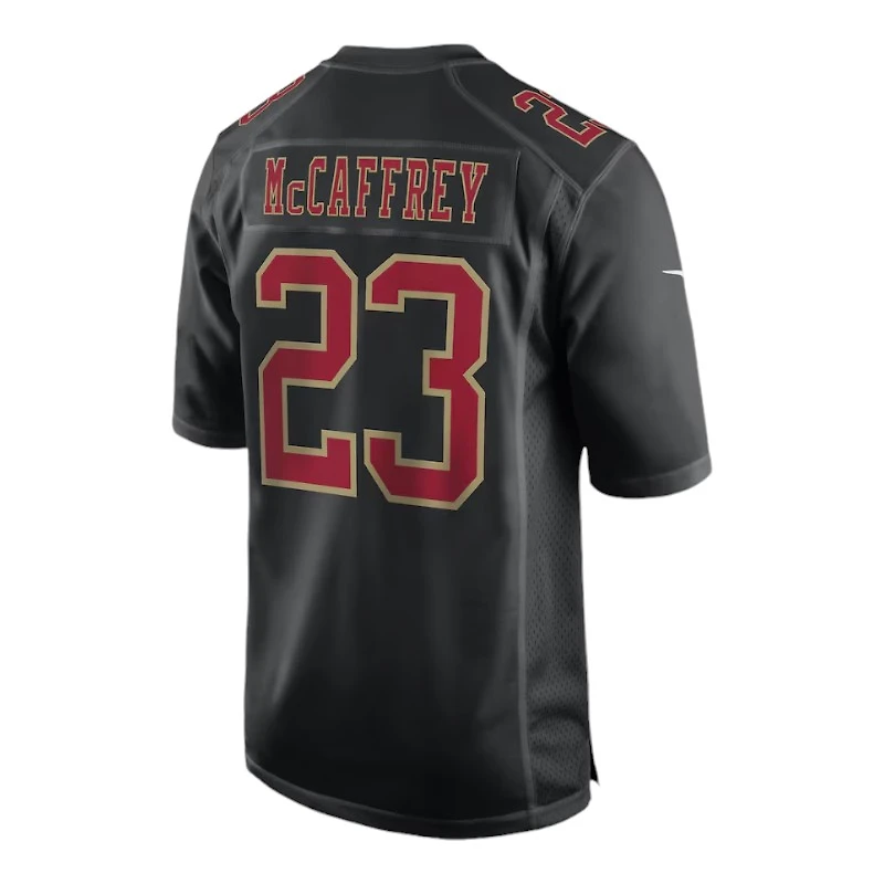 San Francisco 49ers Christian McCaffrey Carbon Black Nike Fashion Game Jersey