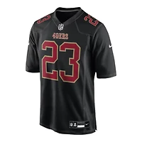 San Francisco 49ers Christian McCaffrey Carbon Black Nike Fashion Game Jersey