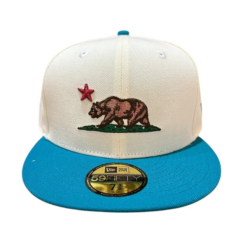California Republic Chrome and Teal Gray UV New Era 59FIFTY Fitted Hat