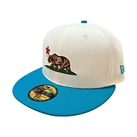 California Republic Chrome and Teal Gray UV New Era 59FIFTY Fitted Hat