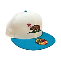 California Republic Chrome and Teal Gray UV New Era 59FIFTY Fitted Hat