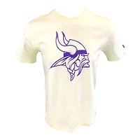 Minnesota Vikings Cream Pro Image Sports Exclusive Chrome Collection New Era T-Shirt