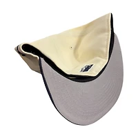 Houston Texans Cream Two Tone Pro Image Sports Exclusive Chrome Collection New Era 59FIFTY Fitted Hat