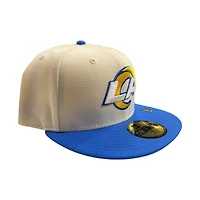 Los Angeles Ram Cream Two Tone Pro Image Sports Exclusive Chrome Collection New Era 59FIFTY Fitted Hat