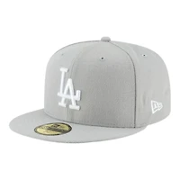Los Angeles Dodgers Light Grey 2024 WS Participant Patch Gray UV New Era 59FIFTY Fitted Hat