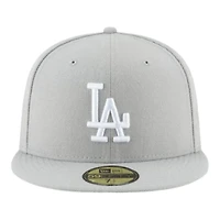 Los Angeles Dodgers Light Grey 2024 WS Participant Patch Gray UV New Era 59FIFTY Fitted Hat