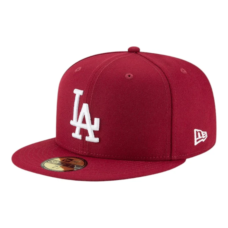 Los Angeles Dodgers Cardinal Red 2024 WS Participant Patch Gray UV New Era 59FIFTY Fitted Hat