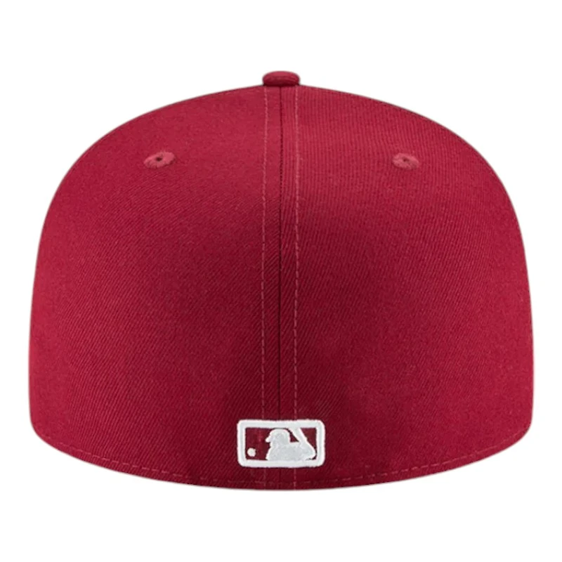 Los Angeles Dodgers Cardinal Red 2024 WS Participant Patch Gray UV New Era 59FIFTY Fitted Hat