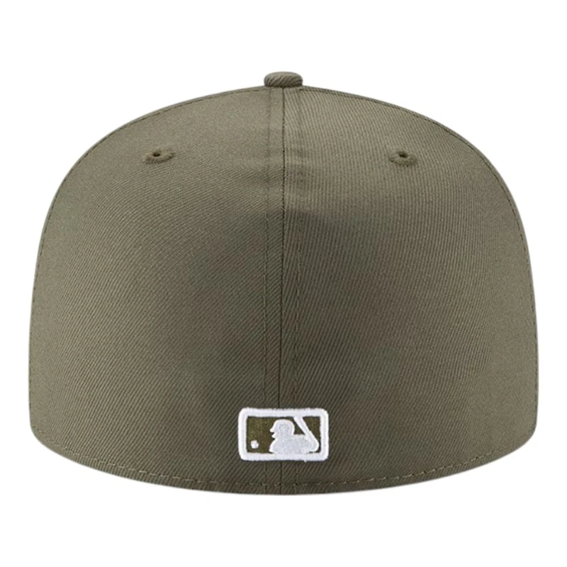 Los Angeles Dodgers Olive Green 2024 WS Participant Patch Gray UV New Era 59FIFTY Fitted Hat