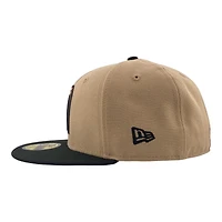 Mexico WBC Camel Brown and Black Gallo Side Patch Gray UV New Era 59FIFTY Fitted Hat